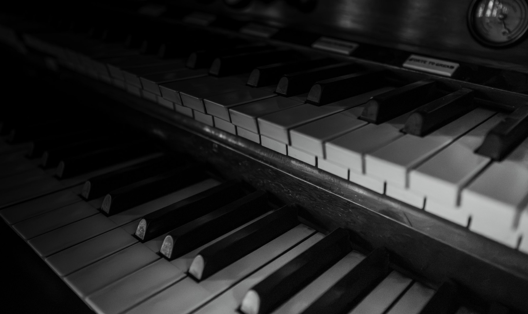The keys of the cathedral organ